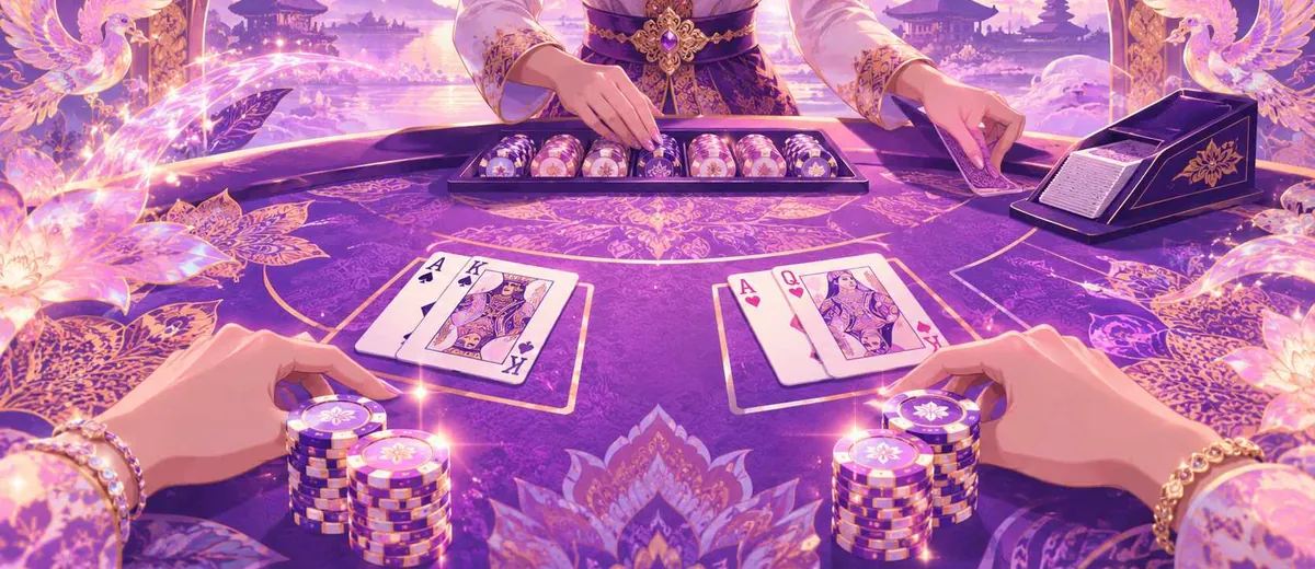 Ilustrasi blackjack table and casino chips — panduan Slot Resmi 2026 Sofabet88