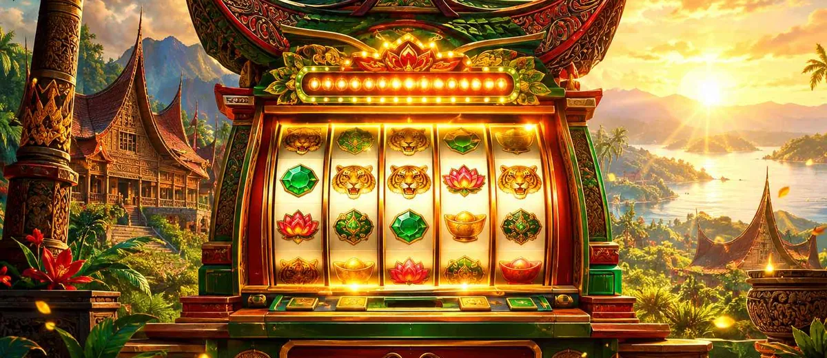 Ilustrasi slot machine and jackpot win — panduan login Sofabet88 Sofabet88